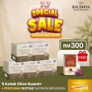 7.7 SPECIAL SALE - 5 FREE 1 SAFFRON